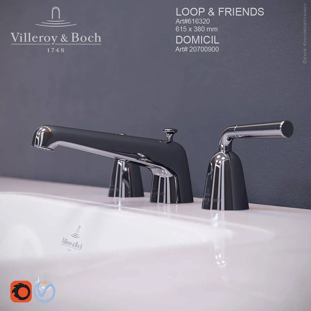 ست سرویس سه بعدی Villeroy & Boch برای طراحی داخلی آشپزخانه و سرویس