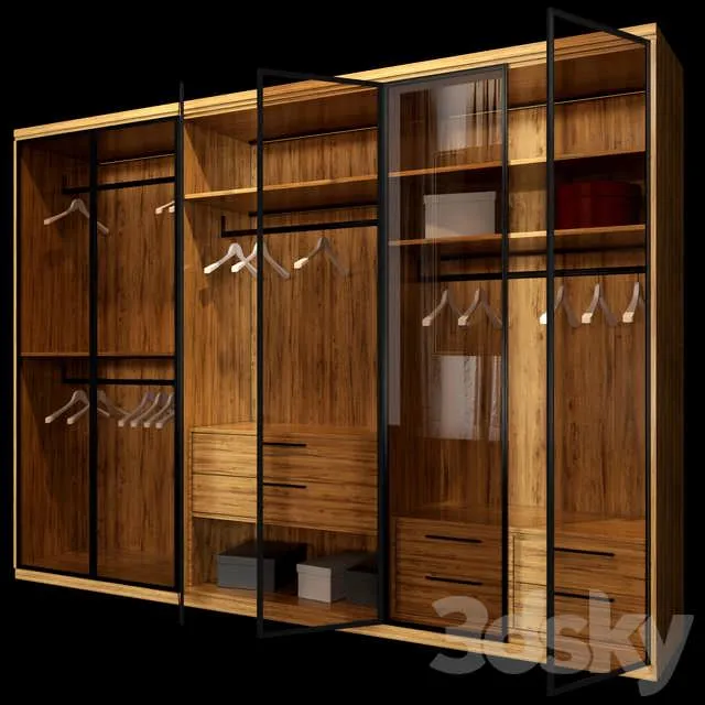 3dSky Wardrobe 08 3D Object